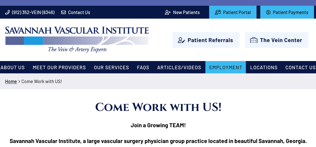 Savannah Vascular Institute LLC